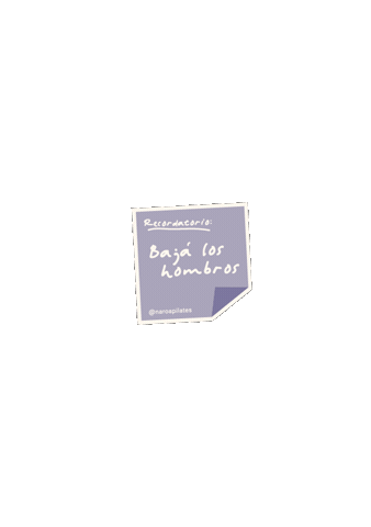 Recordatorio Sticker by Naroa Pilates