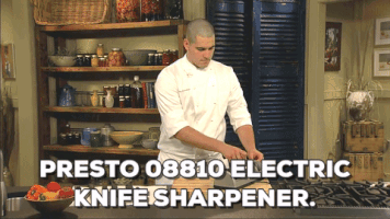 sandraericson chef chopping cutlery kitchen knife GIF