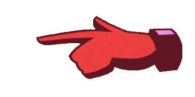 Hand Pointing Sticker