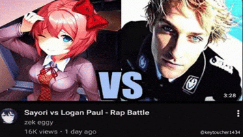 Logan Paul Doki Doki Literature Club GIF