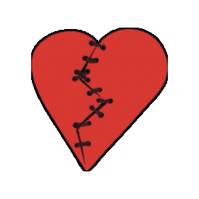 Broken Heart Sticker by Rod Kim