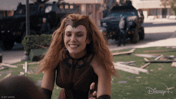 Scarlet Witch Smile GIF by Disney+