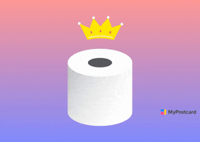 Toilet Paper Corona GIF by MyPostcard