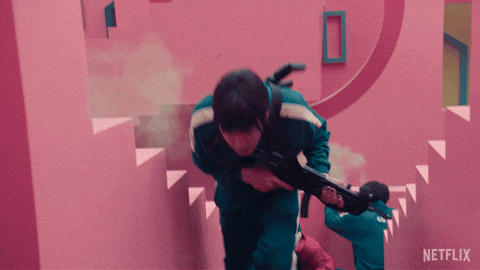 Hiding Taking Cover GIF by NETFLIX - Find & Share on GIPHY