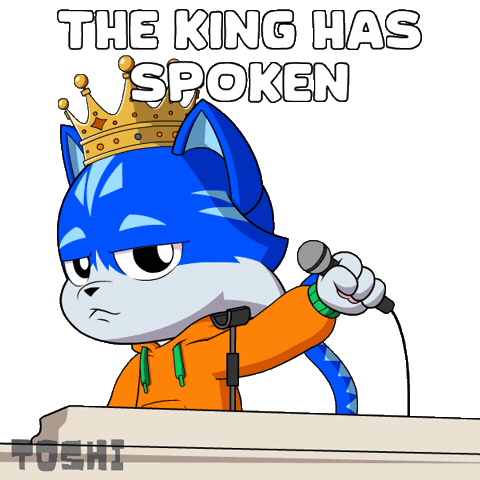 Listen Up Cat Sticker by Toshithecat