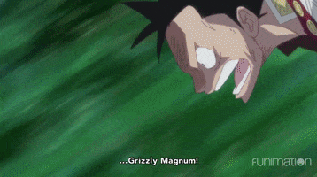 one piece grizzly magnum GIF by Funimation