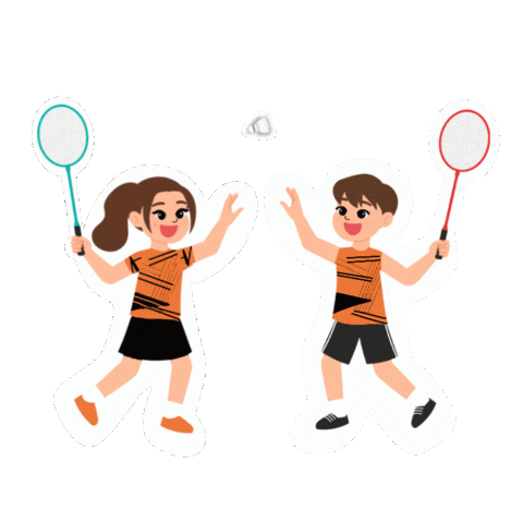 Badminton Sticker
