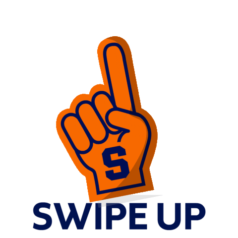 Swipe Up Sticker by Syracuse University