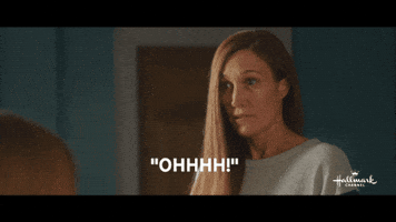 Shocked Clarity GIF by Hallmark Channel