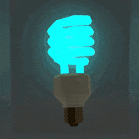 Premium Vector | Happy light bulb vector icon