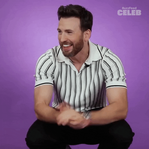 Happy Chris Evans GIF by BuzzFeed