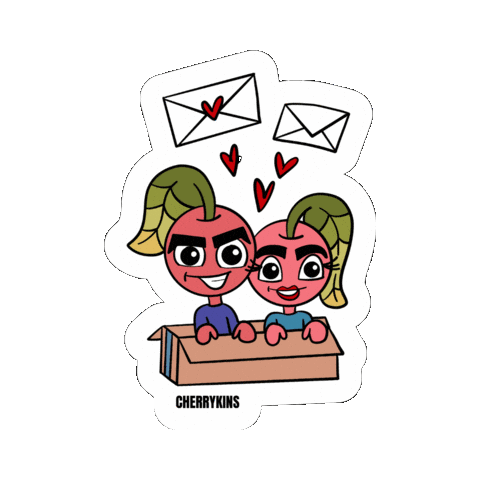 Cherry Mail Sticker by T'Marie Art Company