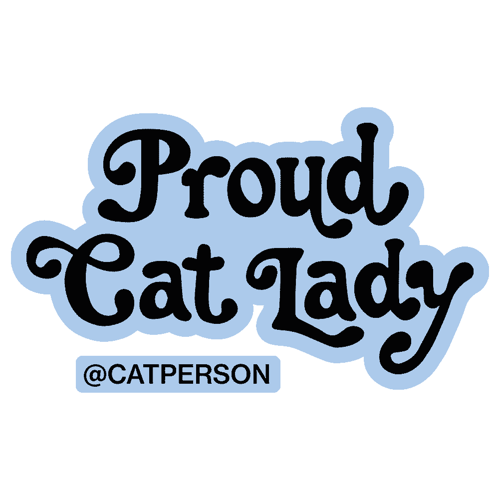 Cat Lady Cats Sticker by Cat Person