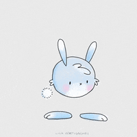 Bunny Rabbit Animation GIF by Lisa Vertudaches
