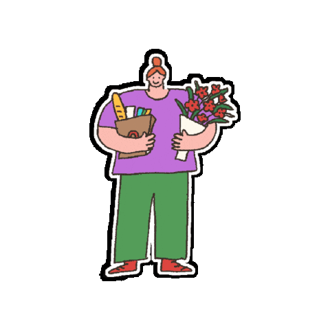 Happy Girl Sticker