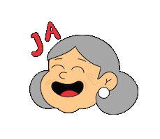 Happy Abuela Sticker by Artichokat