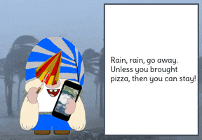 Heavy Rain Gnome GIF