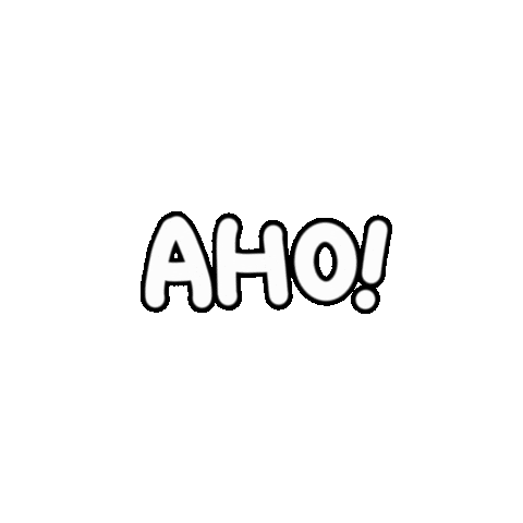 Aho Sticker