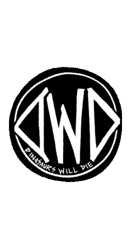 Snowboarding Black White Sticker by Dinosaurs Will Die
