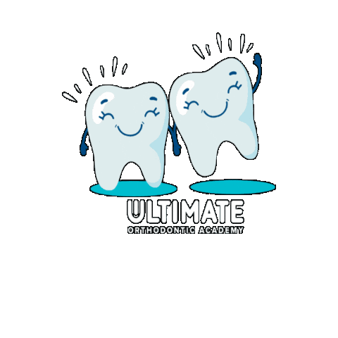 Teeth Smile Sticker by Ultimate Orthodontic Academy