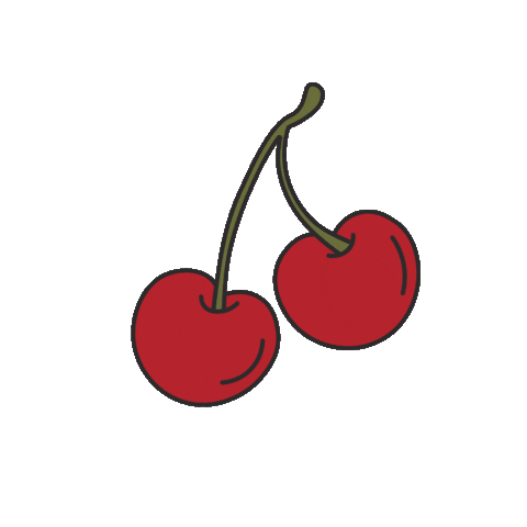 Fruit Cherry Sticker by CarlijnQ