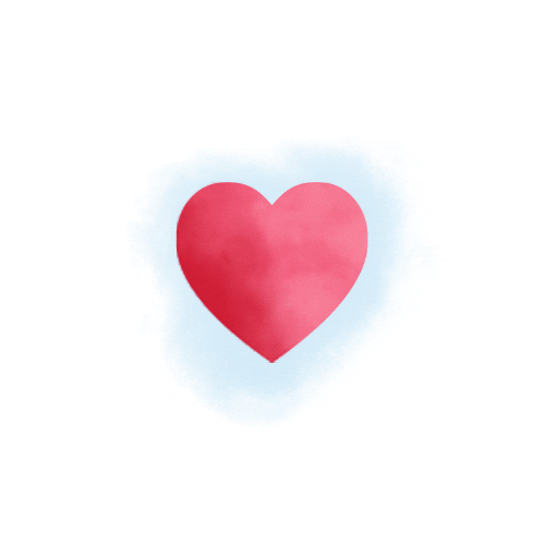 Digital art gif. A large red heart beats forward and away from us.