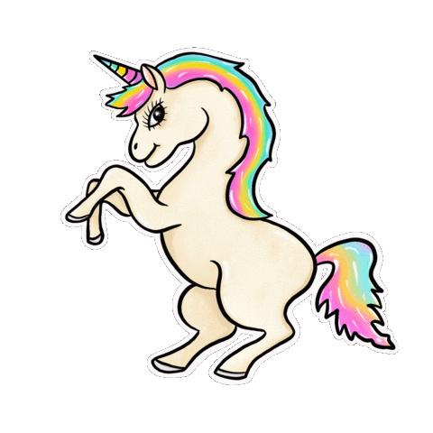 No big deal just an animated GIF of a unicorn riding a rainbow