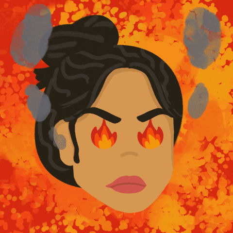 Angry Fire Eyes GIF