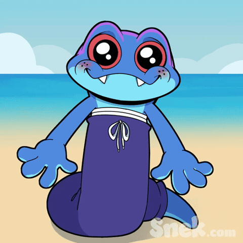 Relaxing Beach Day GIF by Snek