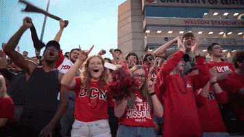 Football Cheer GIF by University of Central Missouri