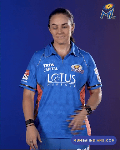 Heather Graham Cricket Gifs GIF by Mumbai Indians