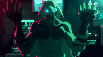 Netflix Hand GIF by Cyberpunk: Edgerunners