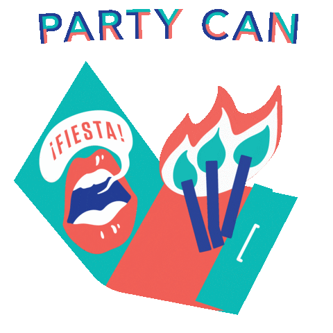 Fiesta Cocktail Sticker by Party Can