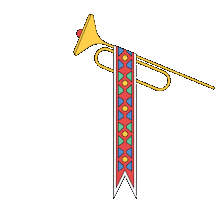 Announcement Trumpet Sticker by music-element