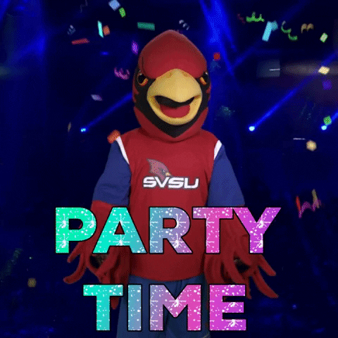 Happy Ready To Party GIF by Saginaw Valley State University