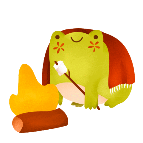 Autumn Frog Sticker by Cake Together