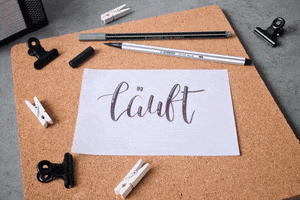 Lettering Läuft GIF by STABILO