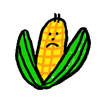 Summer Corn Sticker by Lizzy Itzkowitz