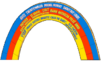 Rainbow Festival Sticker by Sarah Matuszewski