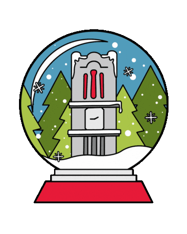 Nc State Snow Sticker by NC State University