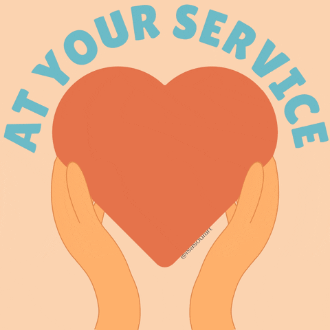 At Your Service Love GIF
