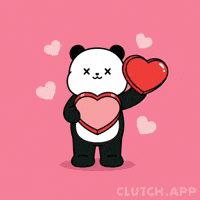 I Love You Hearts GIF by Kanpai Pandas