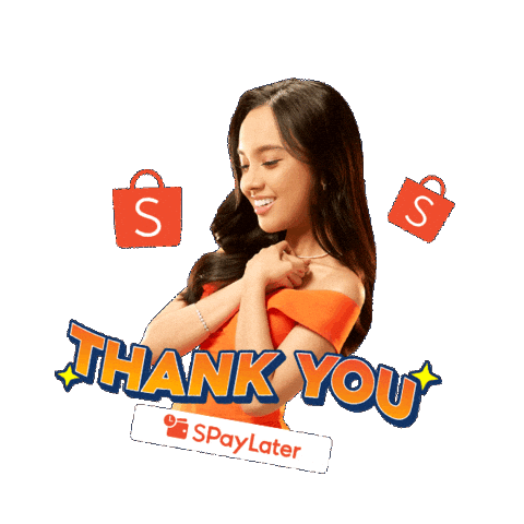 Thanks Thank You Sticker by Shopee Indonesia