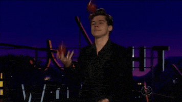 patricialourdesviray harry styles juggling late late show GIF