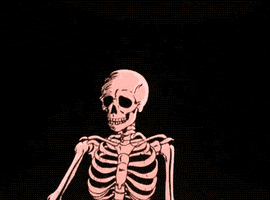 Skeleton Pastel Goth GIF
