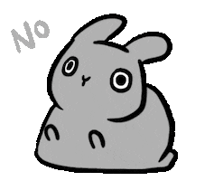 Bunny No Sticker by bunny_is_moving