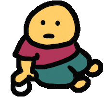 Baby Playing Sticker by Ruppert Tellac