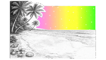Palm Tree Flower Sticker by lenay