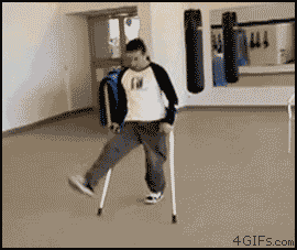 crutches meme gif