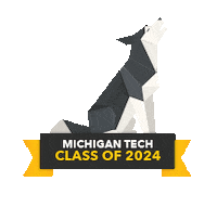 Class Of 2024 Sticker by Michigan Tech